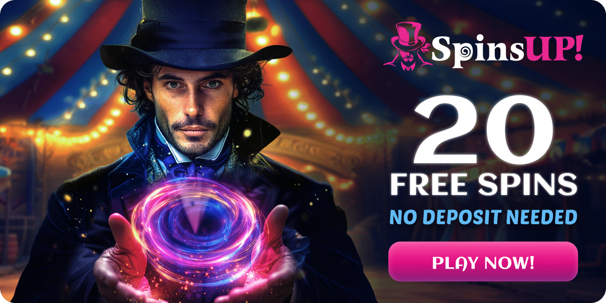 20 Free Spins no deposit Spinsup Casino bonus