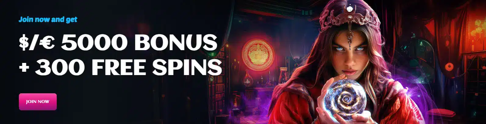 Spinsup Casino Bonus plus free spins Banner